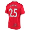 Officiële Voetbalshirt Manchester United Sancho 25 Thuis 2022-23 - Heren